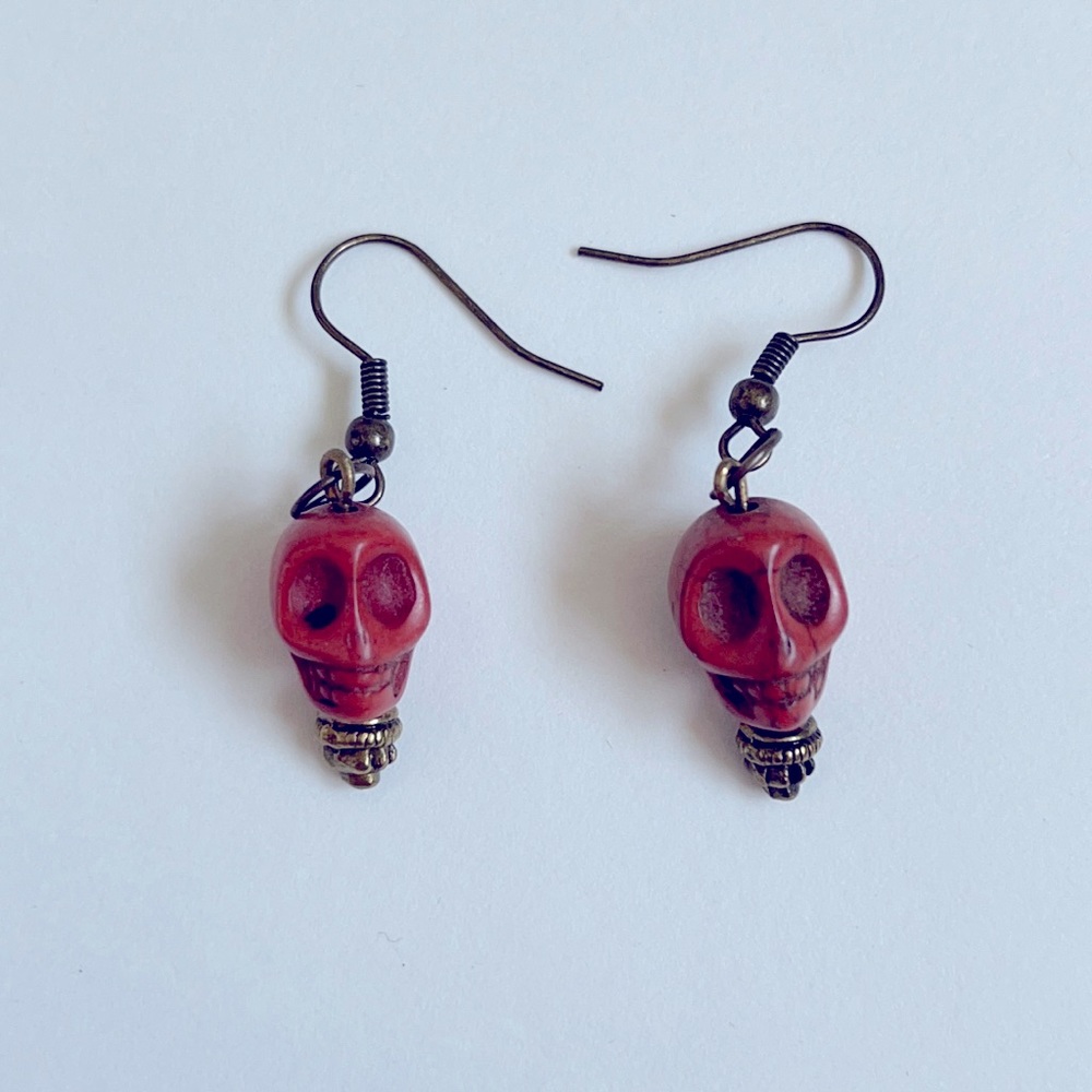 Handmade Skull Earrings